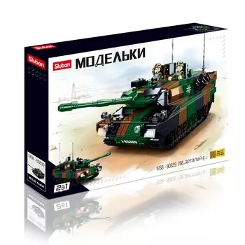 Конструктор SLUBAN "Модельки: Танк Леопард", деталей: 766 (M38-B0839)