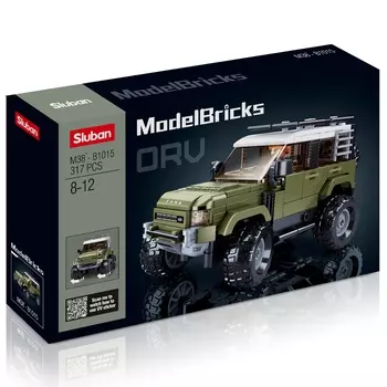 Конструктор SLUBAN "Модельки: Внедорожник для тайги", деталей: 317 (M38-B1015)