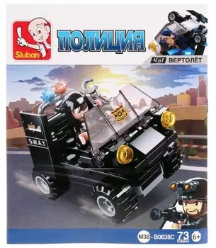 Конструктор SLUBAN "Полиция: Квадроцикл спецназа", деталей: 73 (M38-B0638C)