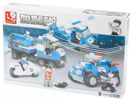 Конструктор SLUBAN "Полиция: Задержание", деталей: 403 (M38-B0190)