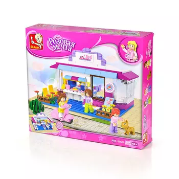Конструктор SLUBAN "Розовая мечта: Кафе", деталей: 226 (M38-B0528)
