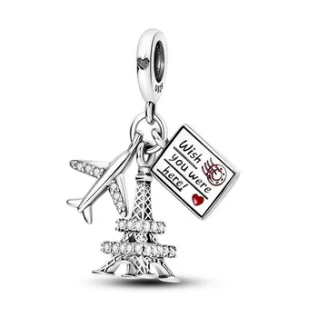 Подвески Plata De Ley из стерлингового серебра 925 пробы, подвески, знаменитая статуя Свободы, подвеска с крыльями ангела, кулон в готическом стиле