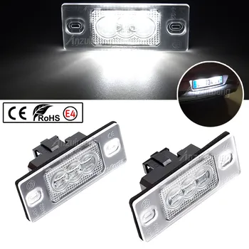 1 пара, белые фонари 18SMD 12 В для номерного знака Porsche Cayenne 955 957 для VW Golf 5 Passat B5.5 5D Touareg Tiguan