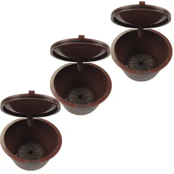 3 шт./компл. многоразовые капсулы для кофе Dolce Gusto, капсулы многоразового использования nescafe dolce gusto, сменные капсулы dolce gusto, 3 цвета чёрный