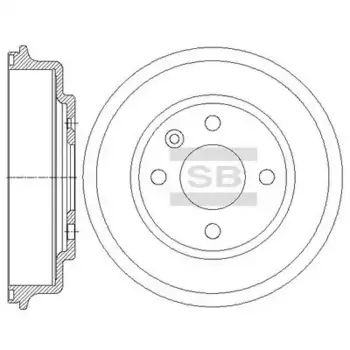 Тормозной барабан HI-Q SD3048