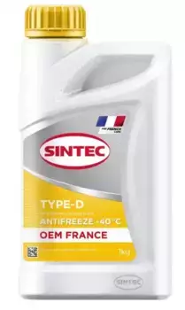 Антифриз SINTEC 6145013 желтый G12+ 1 л