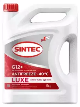 Антифриз SINTEC 614503 красный G12+ 5 л
