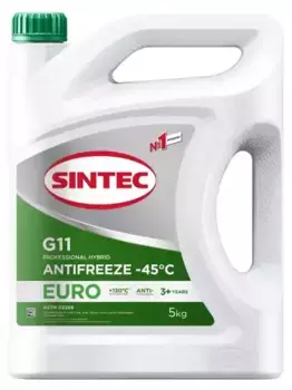 Антифриз SINTEC 990556 зеленый готовый G11 5 л 5 кг