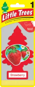 Ароматизатор автомобильный клубника LITTLE TREES U1P-10312-RUSS картонный