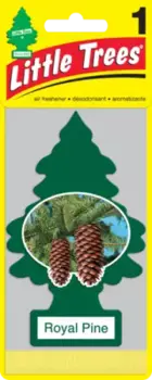 Ароматизатор автомобильный сосна LITTLE TREES U1P-10101-RUSS картонный