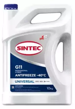 Антифриз SINTEC 990575 синий готовый G11 10 л 10 кг
