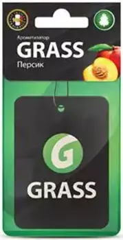 Ароматизатор автомобильный персик GRASS ST-0402 картонный