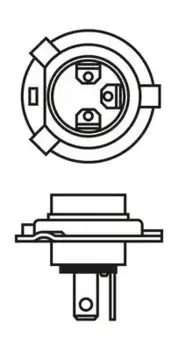 Автолампа галогенная BOSCH 1 987 301 001 P43t