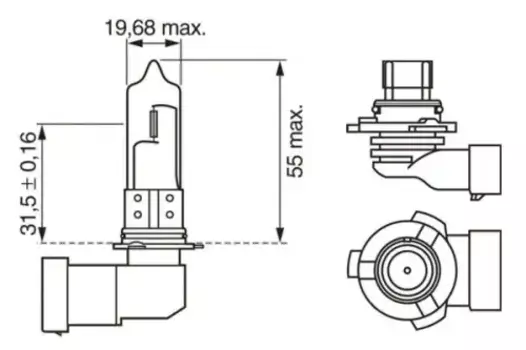 Автолампа галогенная BOSCH 1 987 302 152 P20d