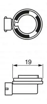 Автолампа галогенная BOSCH 1 987 302 805 PGJ19-1