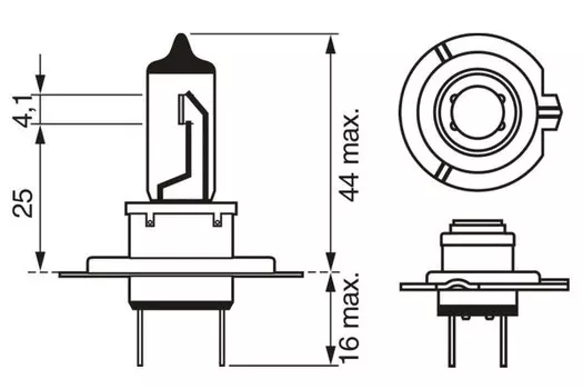 Автолампа галогенная BOSCH 1 987 302 071 PX26d