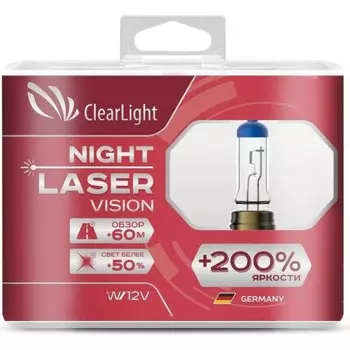 Автолампа галогенная CLEARLIGHT ML9006NLV200 P22d 4300K К