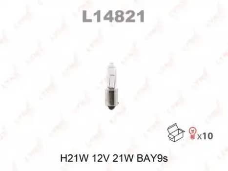 Автолампа LYNXAUTO L14821 BAY9s