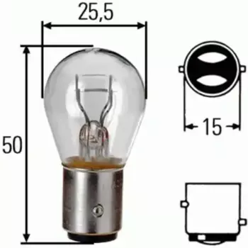Автолампа накаливания HELLA 8GD 002 078-121 BAY15d