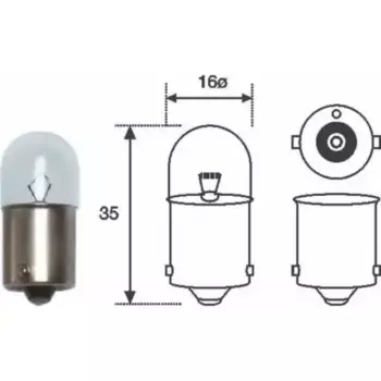 Автолампа накаливания MAGNETI MARELLI 004007100000 BA15s
