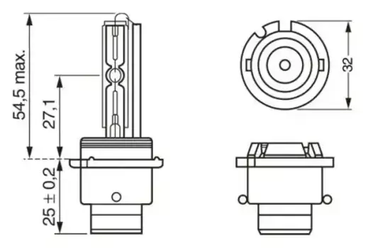 Автолампа ксеноновая P32d-3 BOSCH 1 987 302 903 D2R
