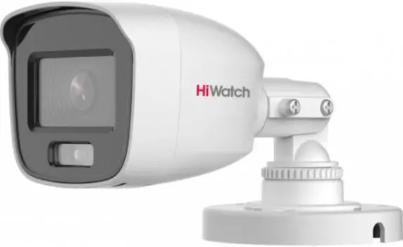 Видеокамера IP HiWatch DS-T200L(B)(2.8mm) 2Мп HD-TVI камера с LED-подсветкой до 20м и технологией ColorVu.