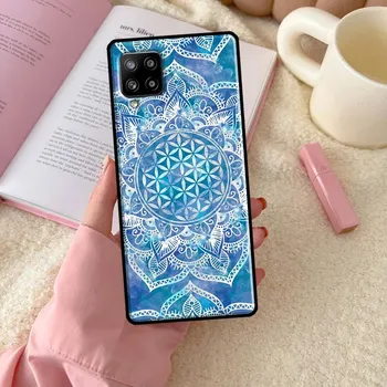Чехол «Цветок жизни в лотосе», пастельный золотой чехол для Samsung Galaxy A51 A71 A50 A70 A33 A53 A73 A12 A22 A32 A52 A72 A21S A52S, чехол Samsung A41