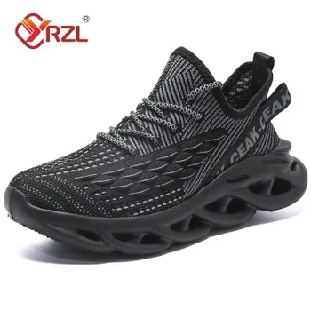 YRZL Sneakers Man Shoes Casual Designer Footwear Outdoor Sport Walking Jogging Shoe Mens Shock-Absorbing Sneaker Vulcanize Shoes 39 коричневый