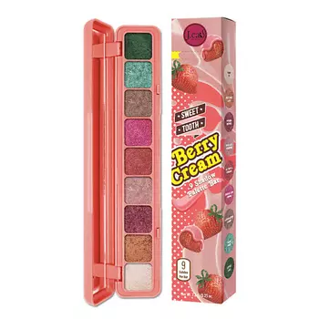 J. CAT BEAUTY Палетка теней для век 9 оттенков SWEET TOOTH