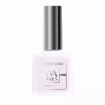 IVA NAILS Каучуковая база для гель-лака FLAKES OF JOY