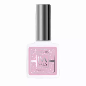 IVA NAILS Каучуковая база для гель-лака FLAKES OF JOY