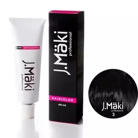 J.MÄKI PROFESSIONAL Краситель для волос 3.0 Темно-коричневый