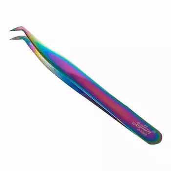JACKS.BEAUTY Пинцет для наращивания ресниц "сапожок" L ручная заточка
