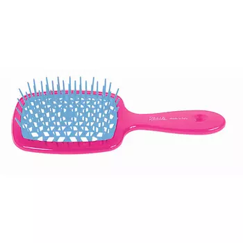 JANEKE Расческа для волос розовый с голубым Superbrush