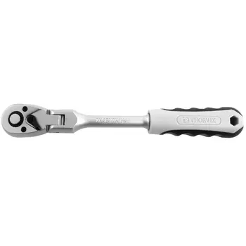 Трещоточная рукоятка Thorvik S2R472 054324, с шарниром 3/8"DR, 72 зубца