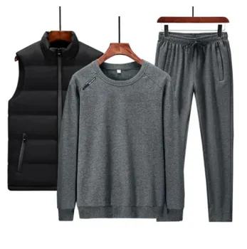 Мужской теплый спортивный костюм из 3 предметов XXXL