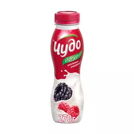 Йогурт Чудо Малина, ежевика 2,4% 270 г