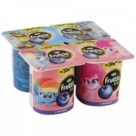 Йогурт Fruttis Kids с черникой 4х110 г