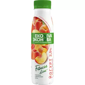 Йогурт Эконива Fitness Line с персиком 2,5% 300 г