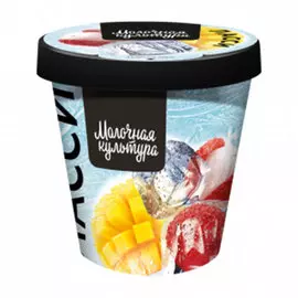 Йогурт Молочная культура Ласси Манго, банан, личи 5-5,7% 265 г