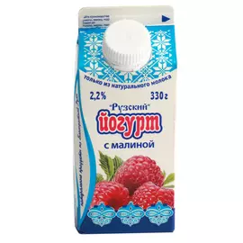 Йогурт питьевой Рузский с малиной 2,2% 250 г