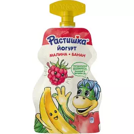 Йогурт Растишка Малина-Банан с 3 лет 2,6% 70 г