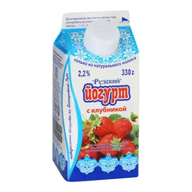 Йогурт Рузский с клубникой 2,2% 330 г
