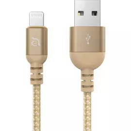 Кабель Adam Elements PeAk III Lightning - USB-A 1,2 м золотой