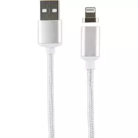 Кабель Red Line Magneto Lightning USB - 8 - pin для Apple серебристый