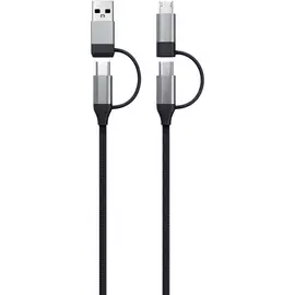 Кабель Red Line micro USB/USB Type-C - USB/USB Type-C черный