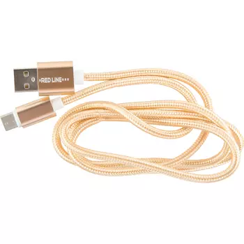 Кабель Red Line USB - USB Type-C 1 м золотистый