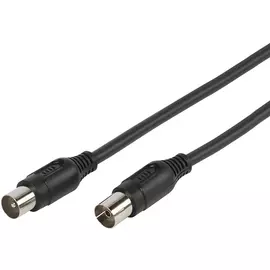 Кабель Vivanco TV штекер-TV гнездо 1,5 м 90 дБ 43022 черный