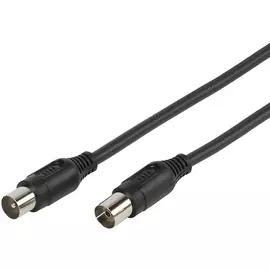 Кабель Vivanco TV штекер-TV гнездо 3 м 90 дБ 43023 черный