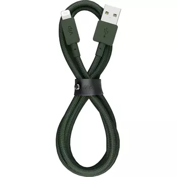 Кабель VLP Nylon Cable USB A -Lightning MFI темно-зеленый